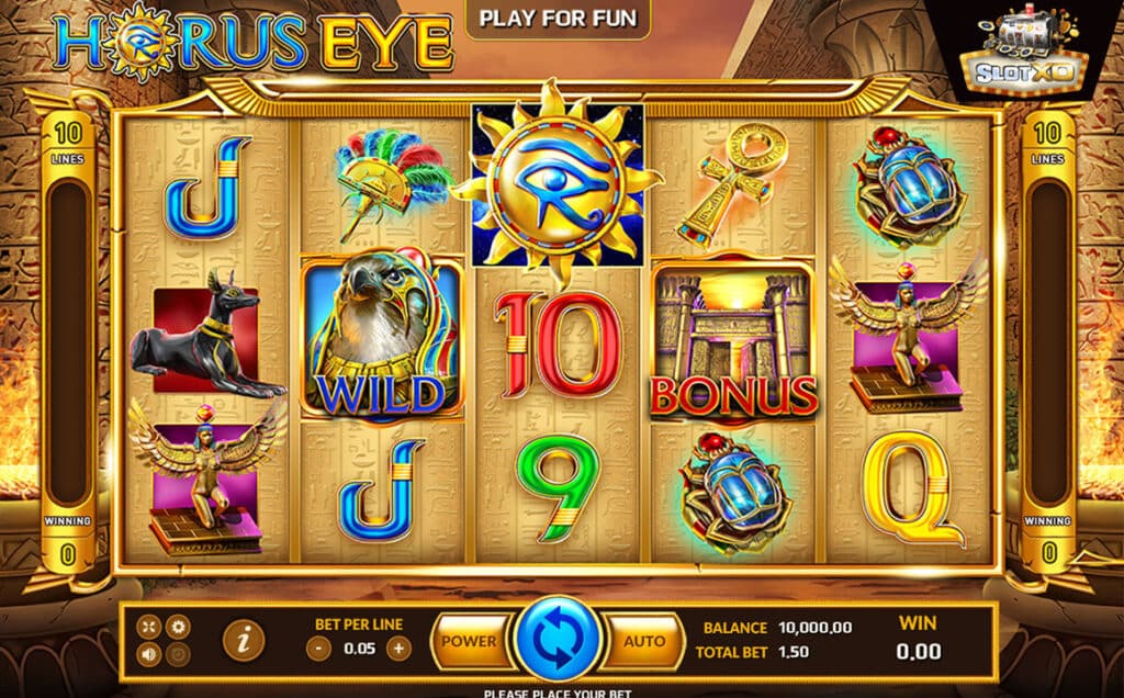 ตัวอย่างสล็อต Horus Eye
