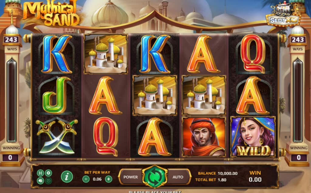 ตัวอย่างสล็อต Mythical Sand