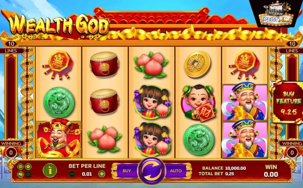 ตัวอย่างสล็อต Wealth God