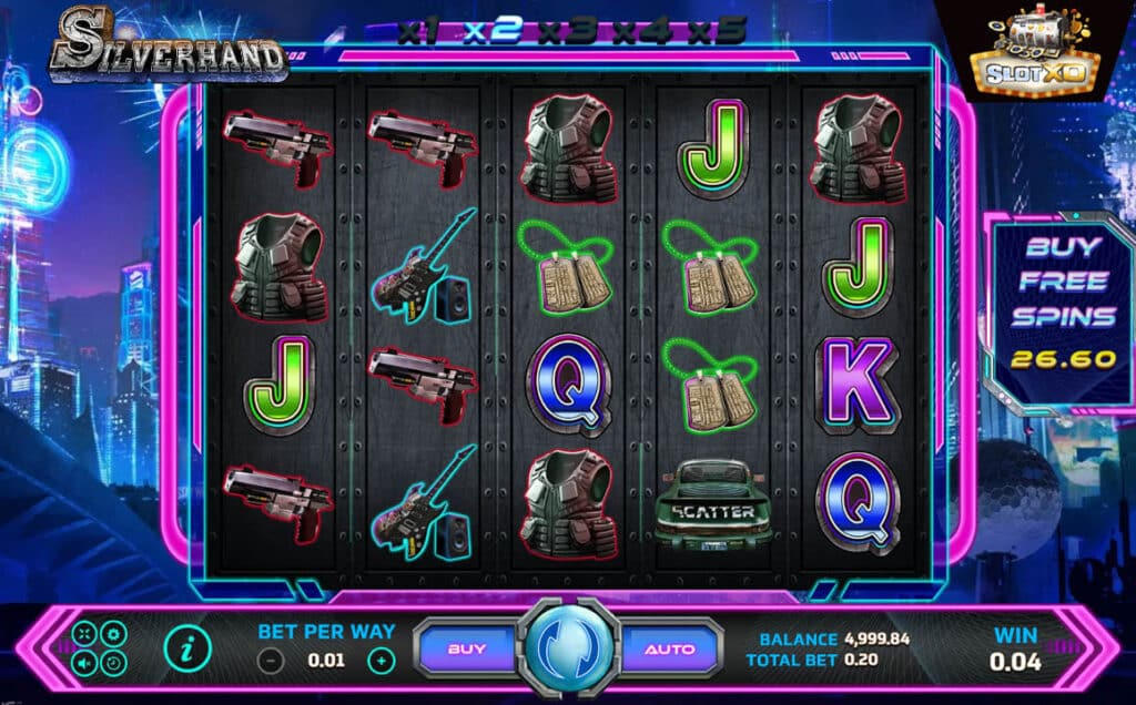 ตัวอย่างสล็อต Silver Hand
