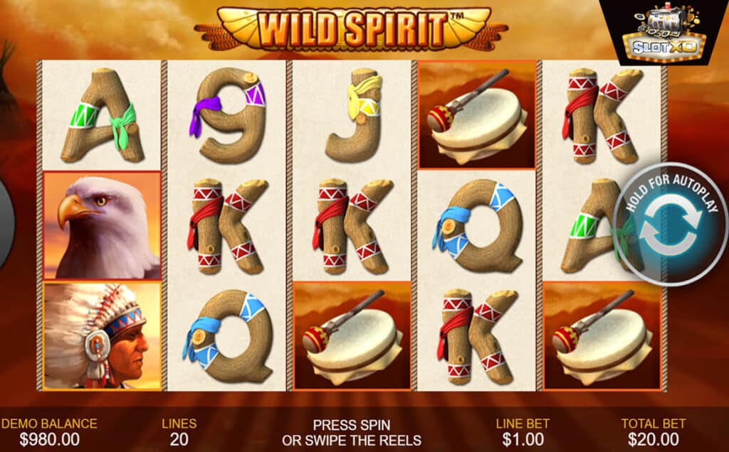 ตัวอย่างสล็อต Wild Spirit